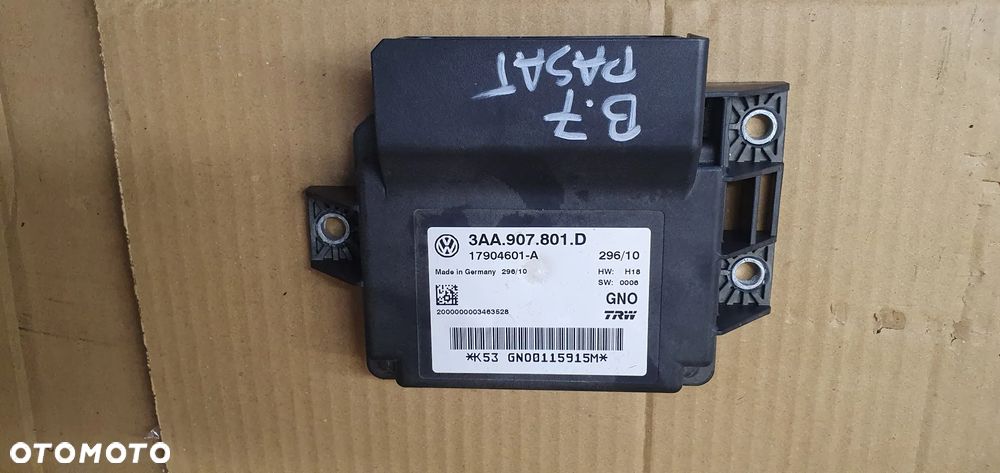 Moduł sterownik hamulca ręcznego VW Passat B7 3AA907801D - 1