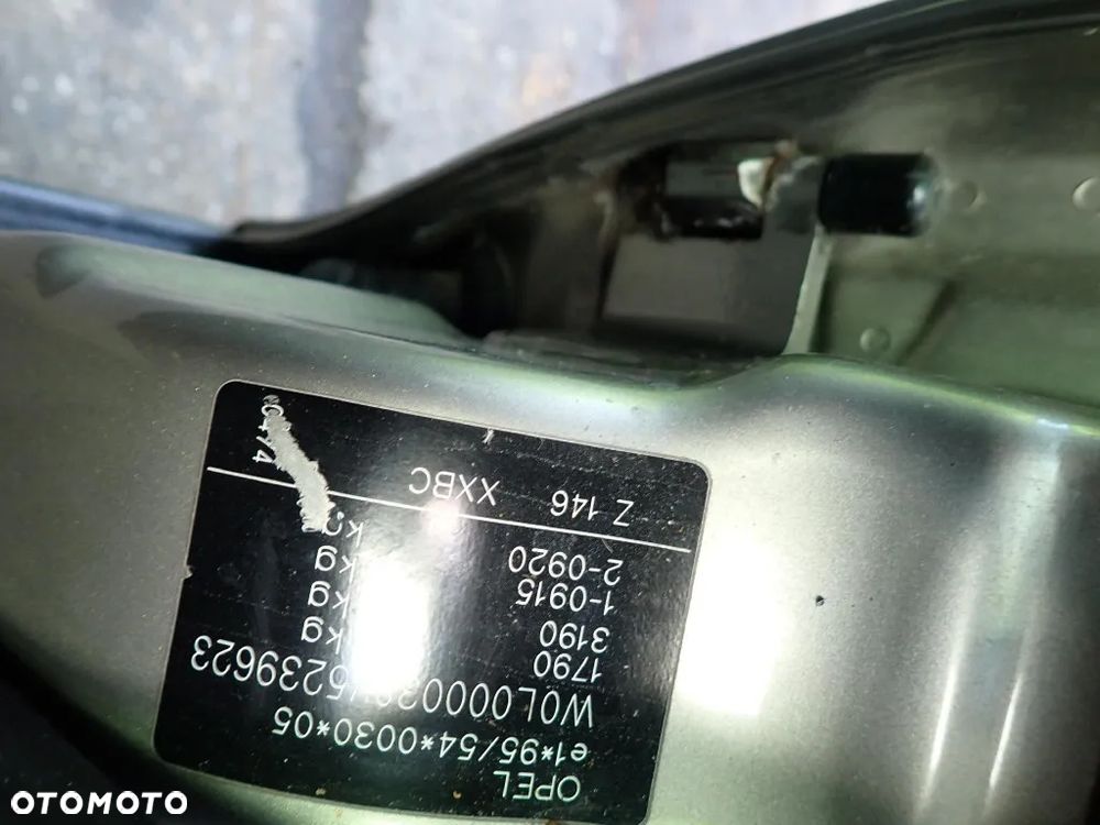 CZĘSCI - Opel Vectra B 1,8 16V X18XE 116KM HB 5D lakier Z146 1997r. INDEX - 9774 - 12