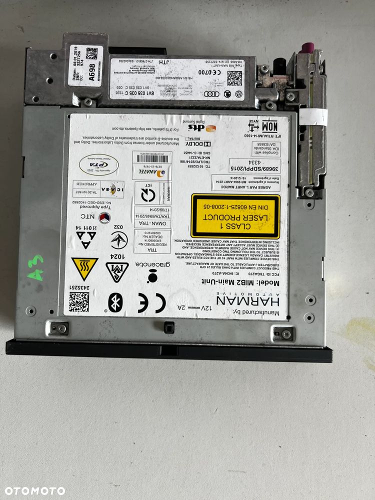 CZYTNIK MULTIMEDIA STEROWNIK MMI SD SIM AUDI A3 8V MMI 8V1035035C 2016-2019 - 2