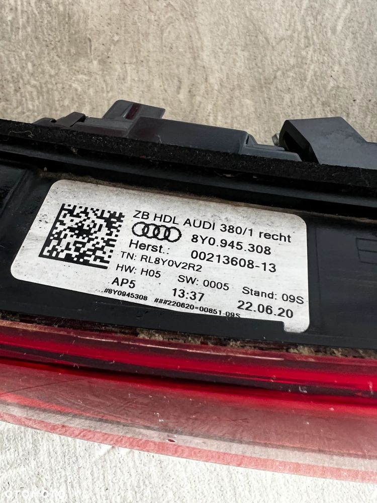 AUDI A3 S3 8Y LAMPA LAMPY TYŁ LEWA PRAWA LED KOMPLET MATRIX 8Y0945207 8Y0945307 8Y0945208 8Y0945308 RÓŻNE ROCZNIKI CENA W OPISIE - 3