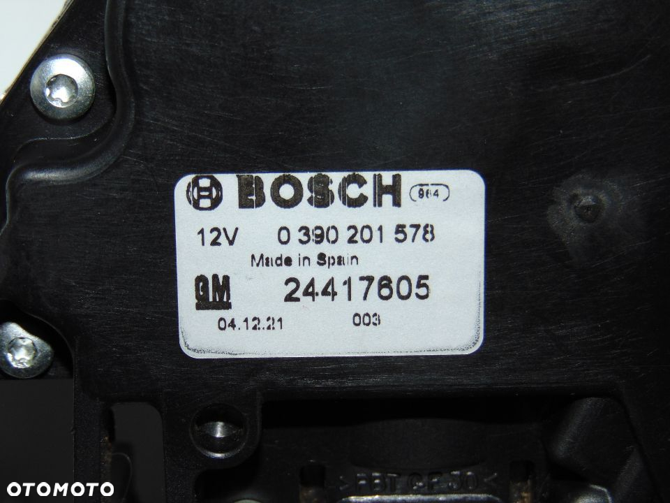 Oryginalny silniczek wycieraczki tylnej klapy bagażnika tył 24417605 0390201578 Opel Signum 03-08r - 8