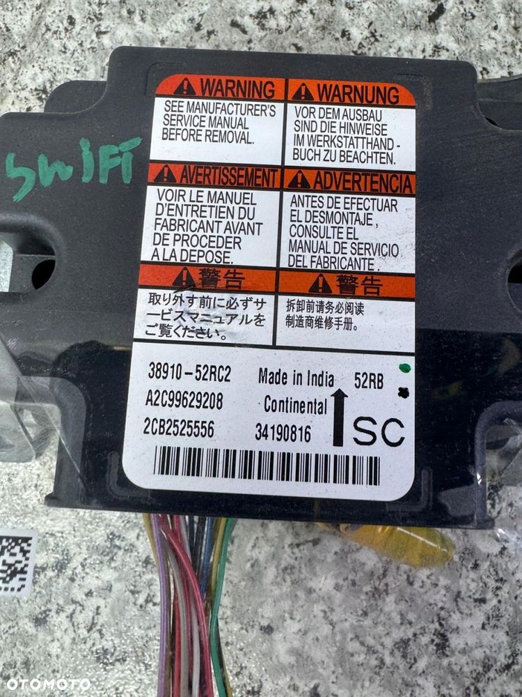 sterownik moduł airbag suzuki swift mk8 vi 2017-2023 38910-52rc2 - 3