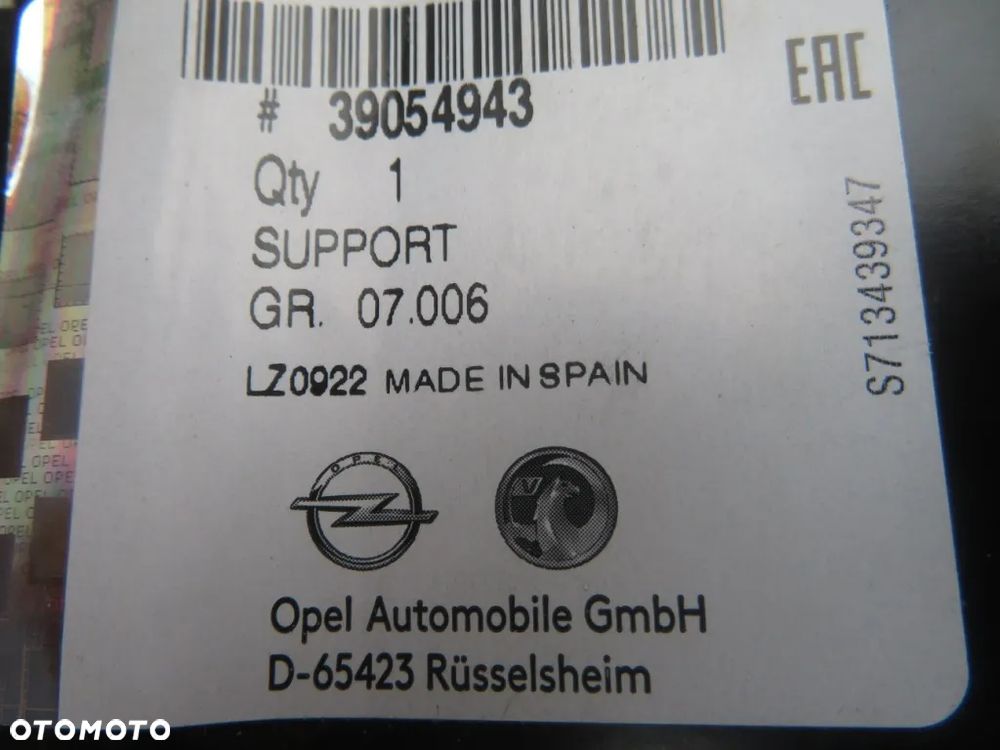 PAS PRZÓD WZMOCNIENIE WSPORNIK PRAWY OPEL CROSSLAND X 17R- NOWY ORYGINAŁ KRAKÓW - 5