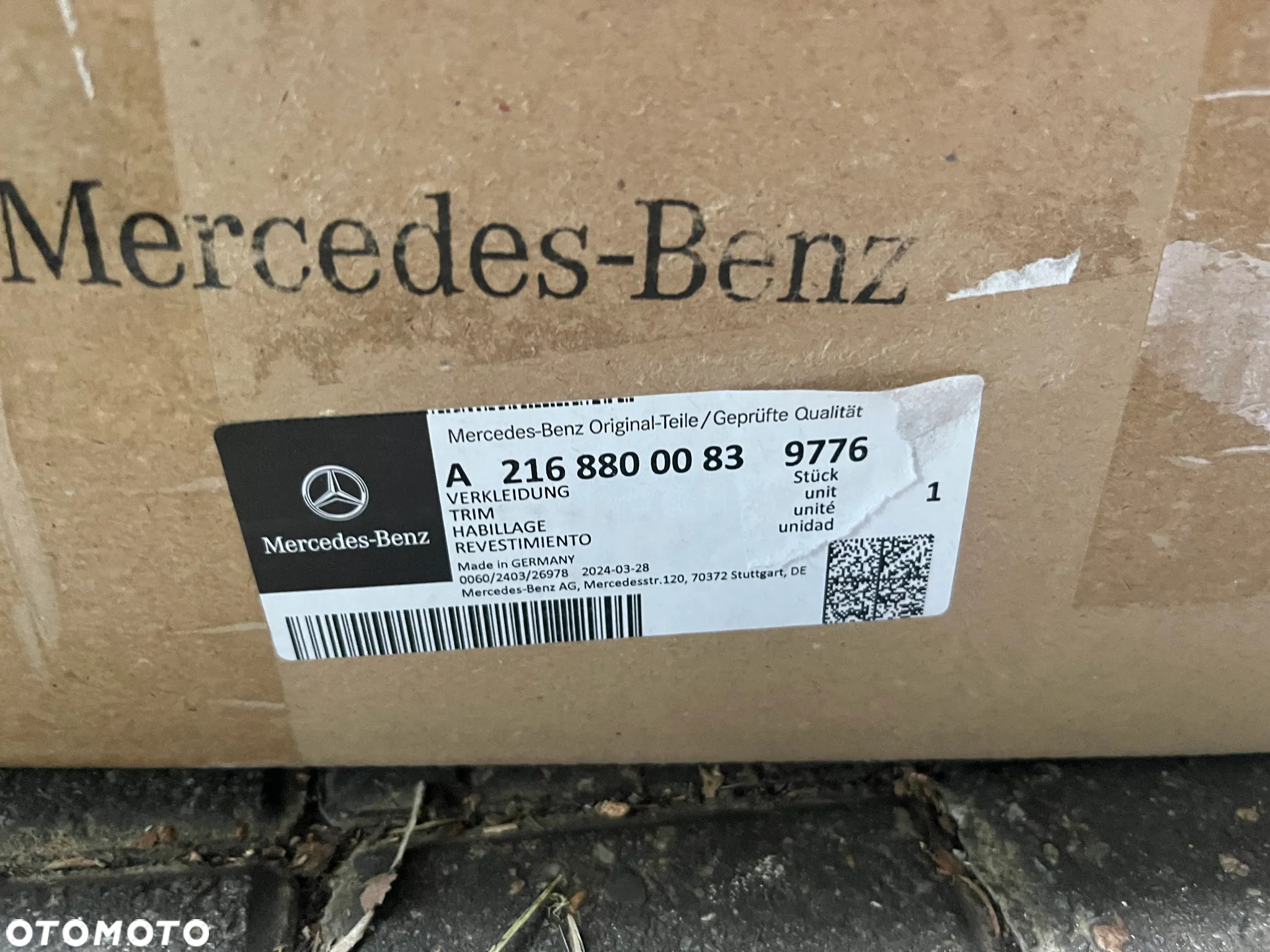 Nowa original atrapa grill a2168800083 mercedes cl w216 2006-2010 - 5