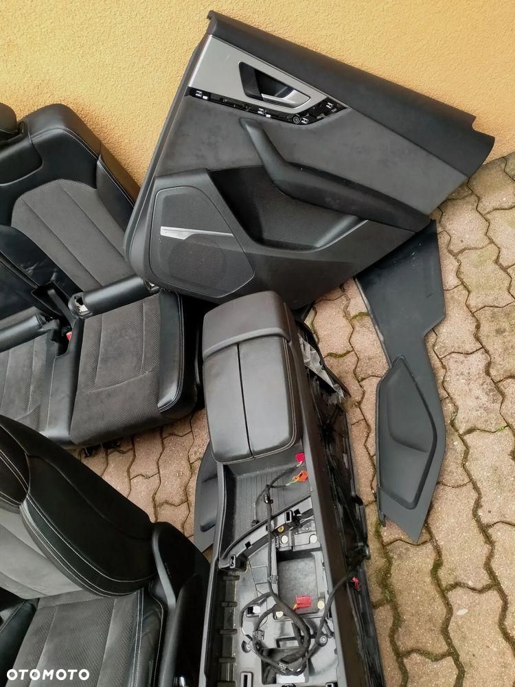 AUDI Q7 4M S-LINE / FOTEL FOTELE KANAPA BOCZKI TAPICERKA 5 OSOBOWA ISOFIX - 8