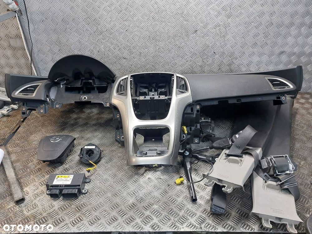 ZESTAW AIRBAG POSTRZAŁOWY KOKPIT OPEL ASTRA J 13301067 13299780 - 1