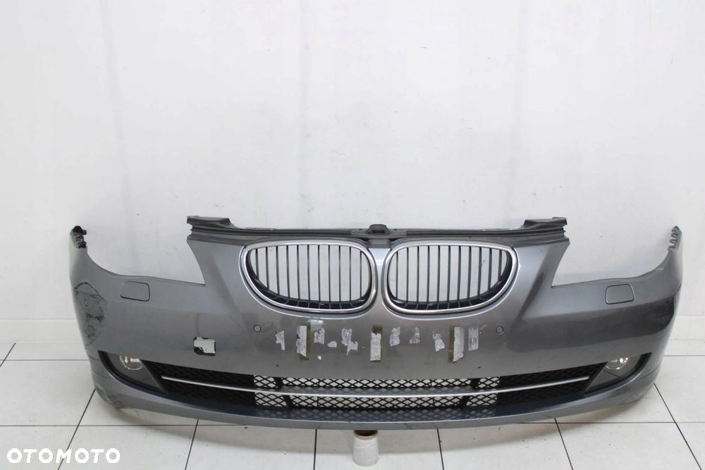 BMW 5 E60 E61 LIFT 2007R- ZDERZAK PRZÓD PRZEDNI PDC XENON A52 - KOD LAKIERU - 1