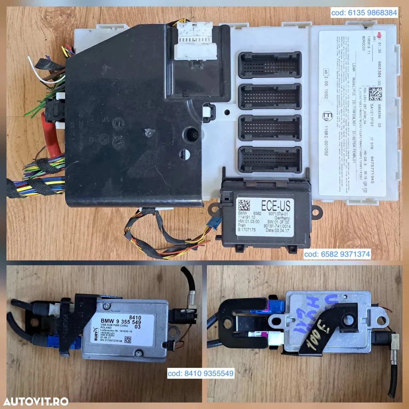 Calculator modul ECU confort FEM body control module BCM ecu controller touch Modul active steering butoane comanda ESP sport Eco-pro pdc consola centrala bmw G11 G12 F20 F21 F22 F30 F80 - 4