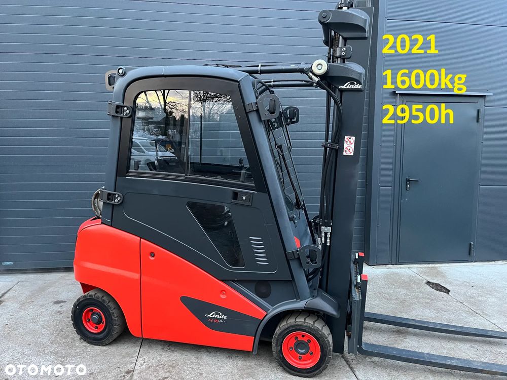 Linde H16 H18 H20 Gaz LPG, Pełna kabina, Przesuw boczny zintegrowany, tylko 2953h - 1