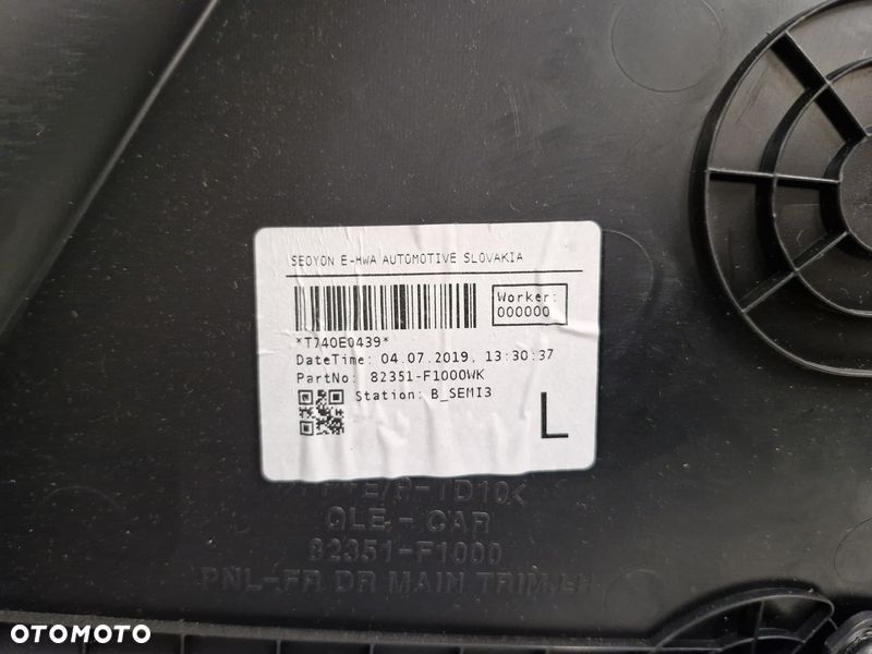 kia sportage iv 4 gt line boczek tapicerka drzwi lewy przód eu skóra - 7