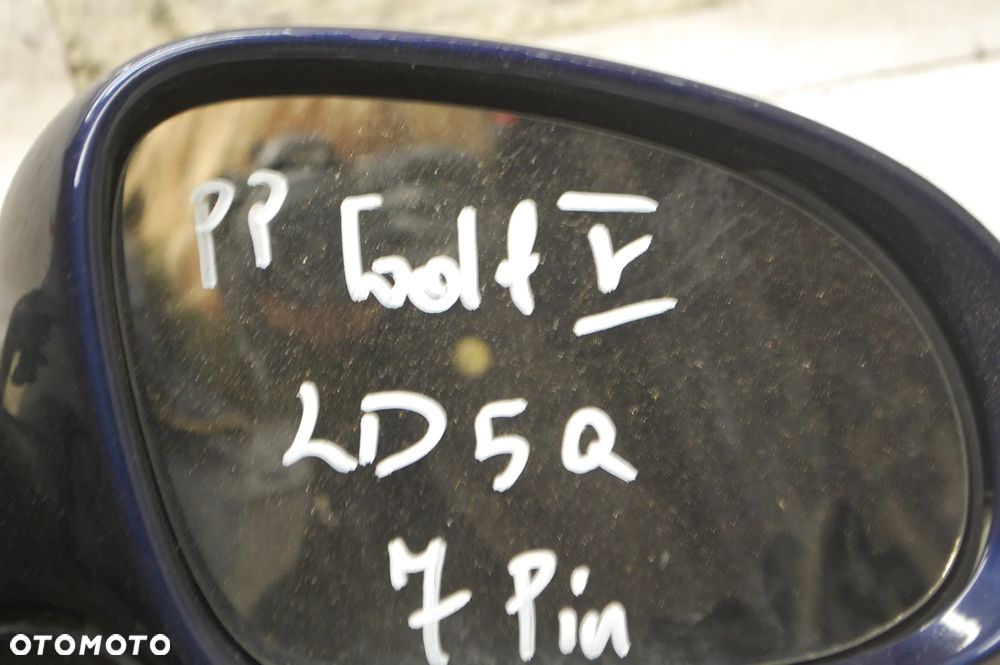 LUSTERKO PRAWY PRZÓD PRZEDNIE PRAWE LA7W/ LC9Z/ LC5J/ LD5Q 7 PIN/ 6 PIN VW GOLF V - 22