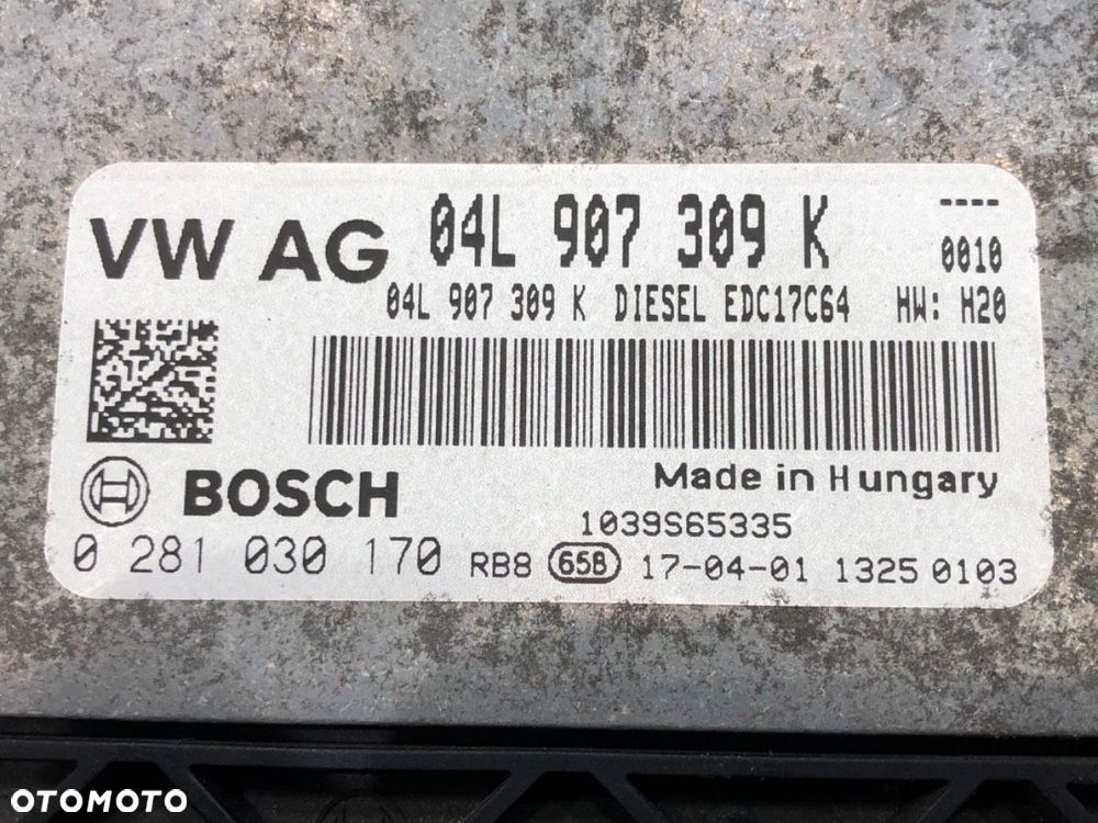 KOMPUTER SILNIKA  VW CADDY IV Nadwozie pełne/minivan (SAA, SAH) 2015 - 2022 2.0 TDI 55 kW [75 KM] - 4