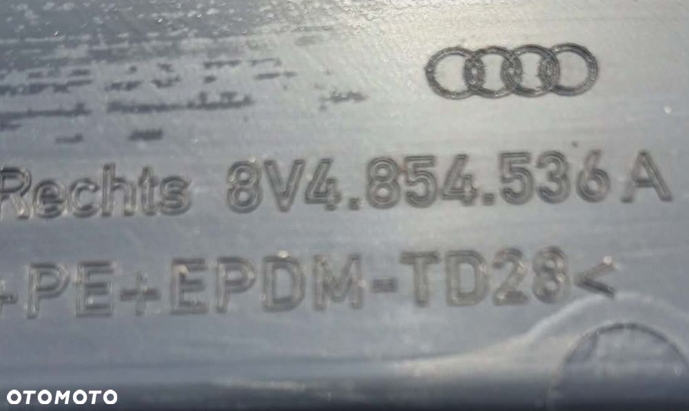 LISTWA NAKŁADKA PROGOWA ŚLIZG PRAWA AUDI A3 8V 5D S-LINE 8V4854536 8V4853860 - 2