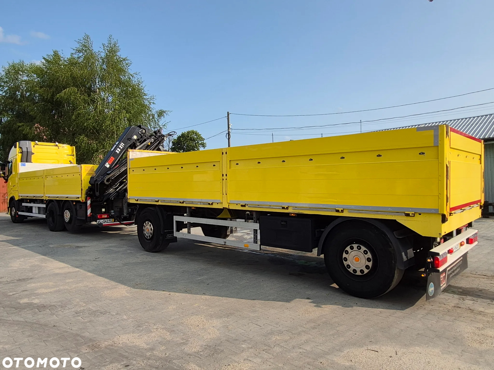 Volvo ZESTAW VOLVO 460 +HIAB 211EP-3 HIDUO +ROTATOR +PRZYCZEPA - 11