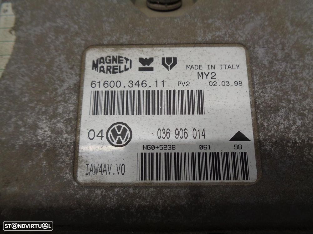 CENTRALINA MOTOR UCE VOLKSWAGEN GOLF IV 1998 -036906014 - 3