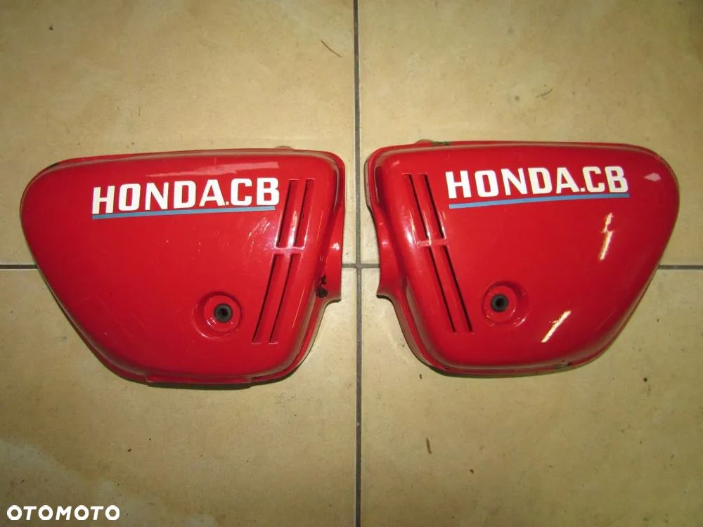 Honda CB350 1970 osłony boczne boczki czerwone - 1