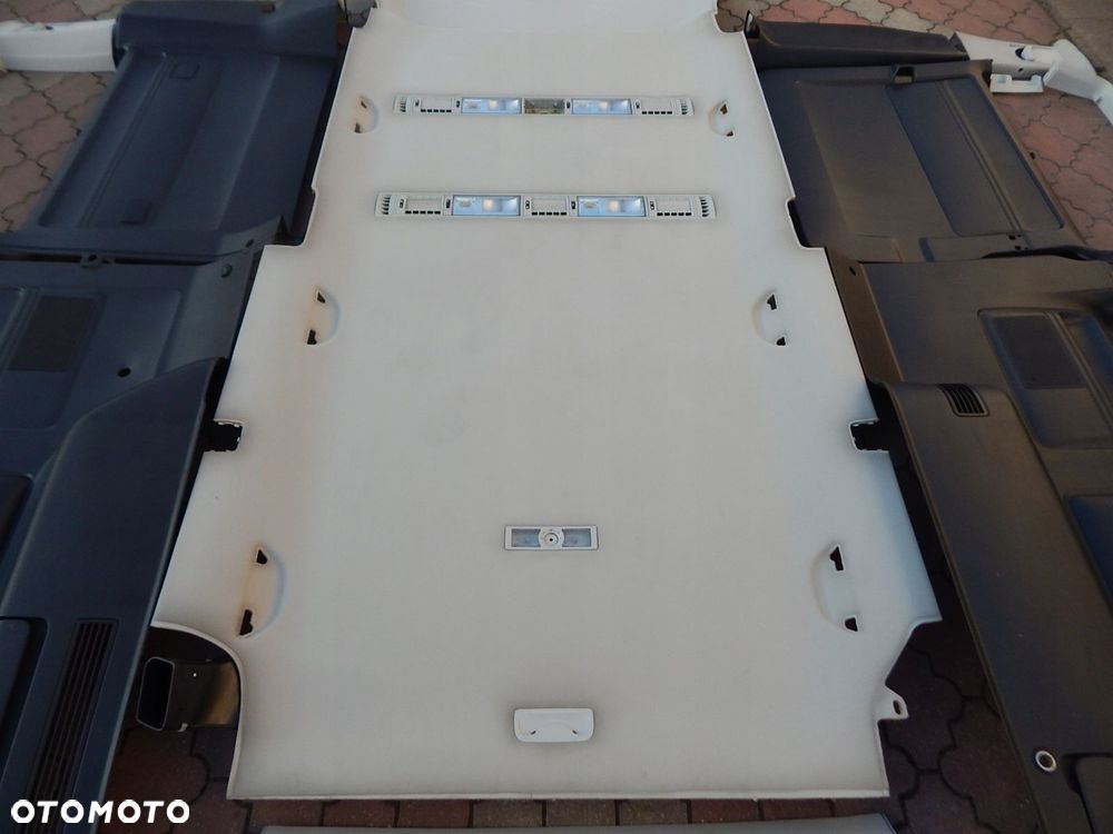 vw t5 lift t6 caravelle środek wnętrze tapicerka podsufitka 1-drzwi long - 5