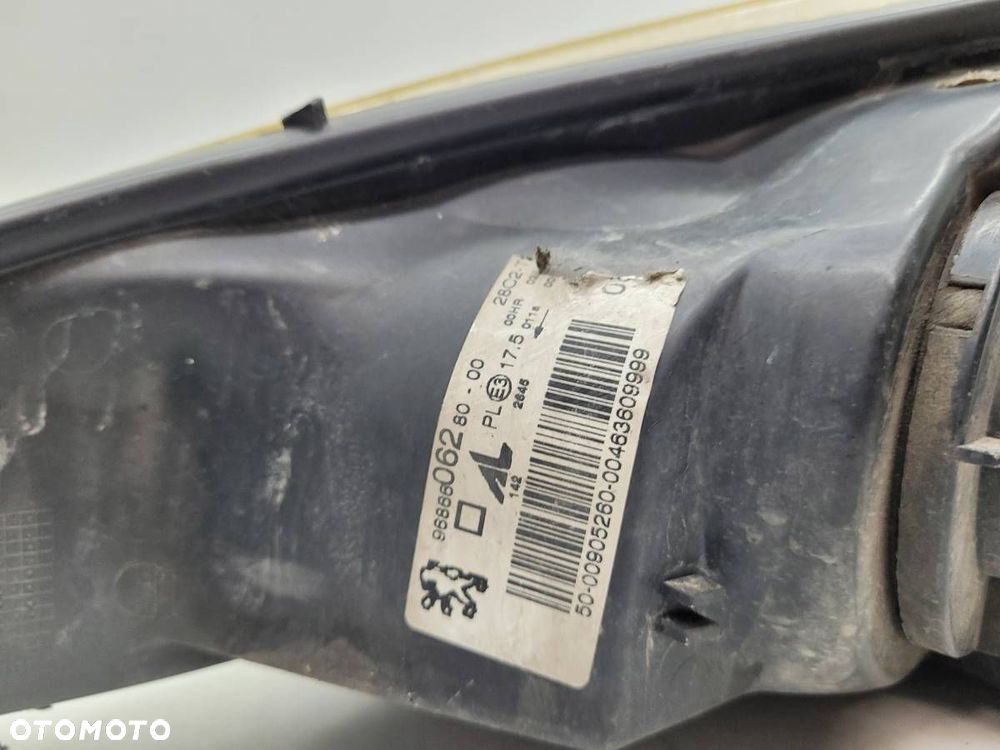 LAMPA PRZÓD PRAWA PEUGEOT 206+ PLUS EUROPA 9688606280 - 11