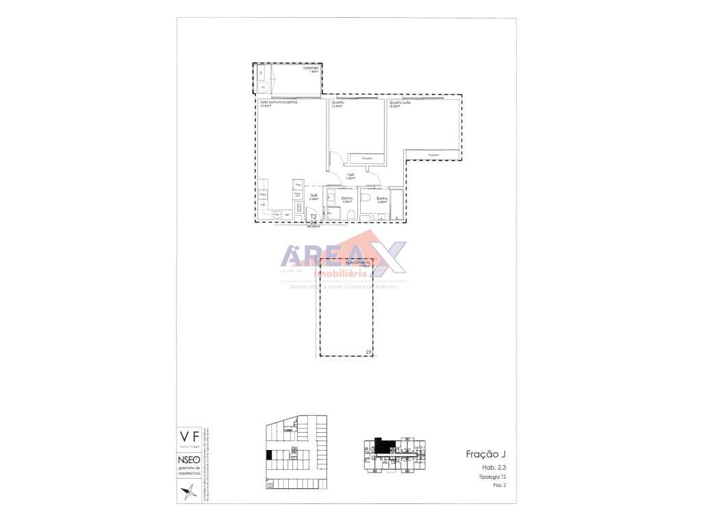 T2 - fração J - 1º andar nascente - Grande imagem: 4/19
