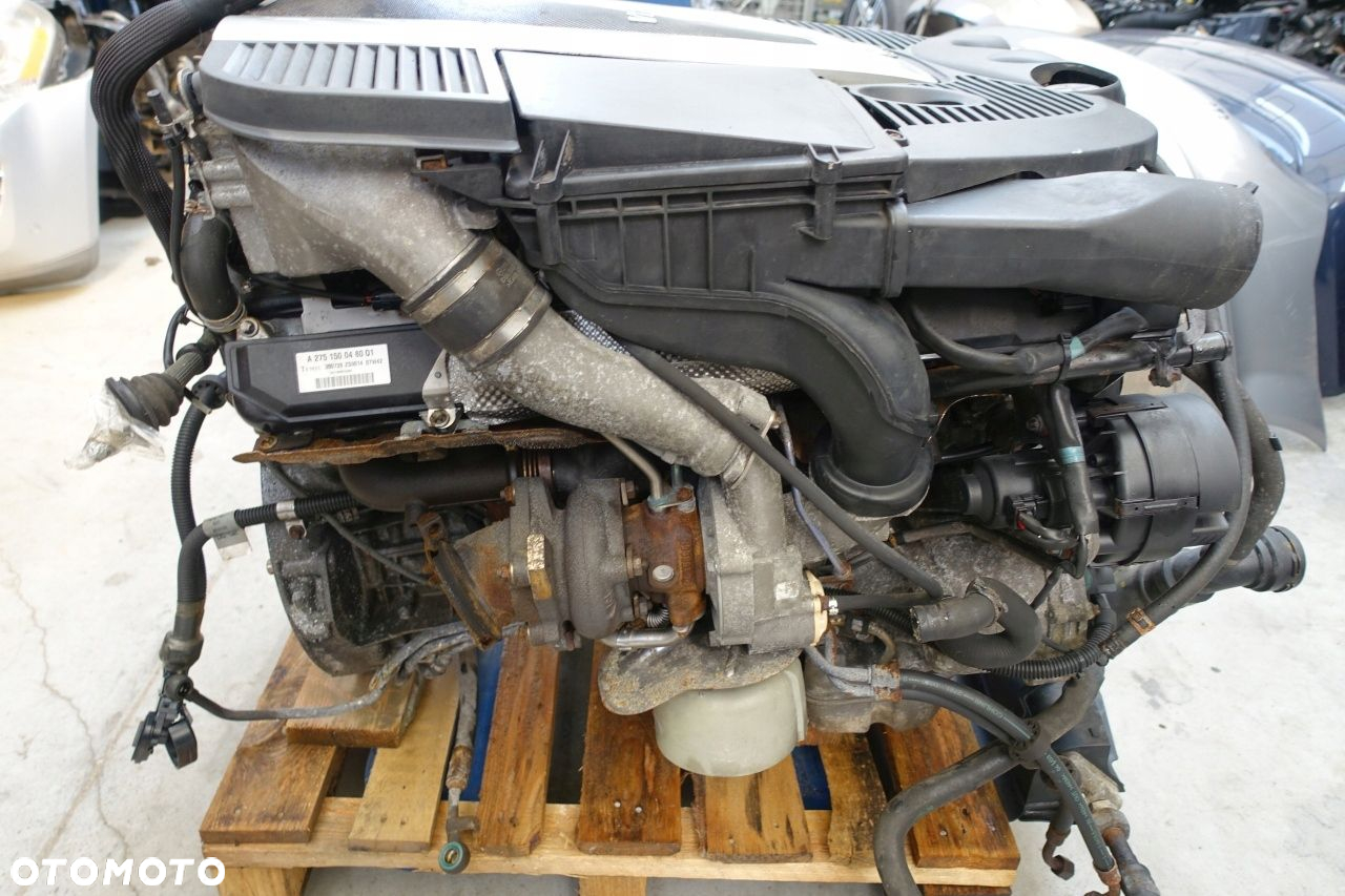 Mercedes w220 w215 silnik 5.5 275 V12 Biturbo S65 AMG 275950 kompletny SWAP - 4