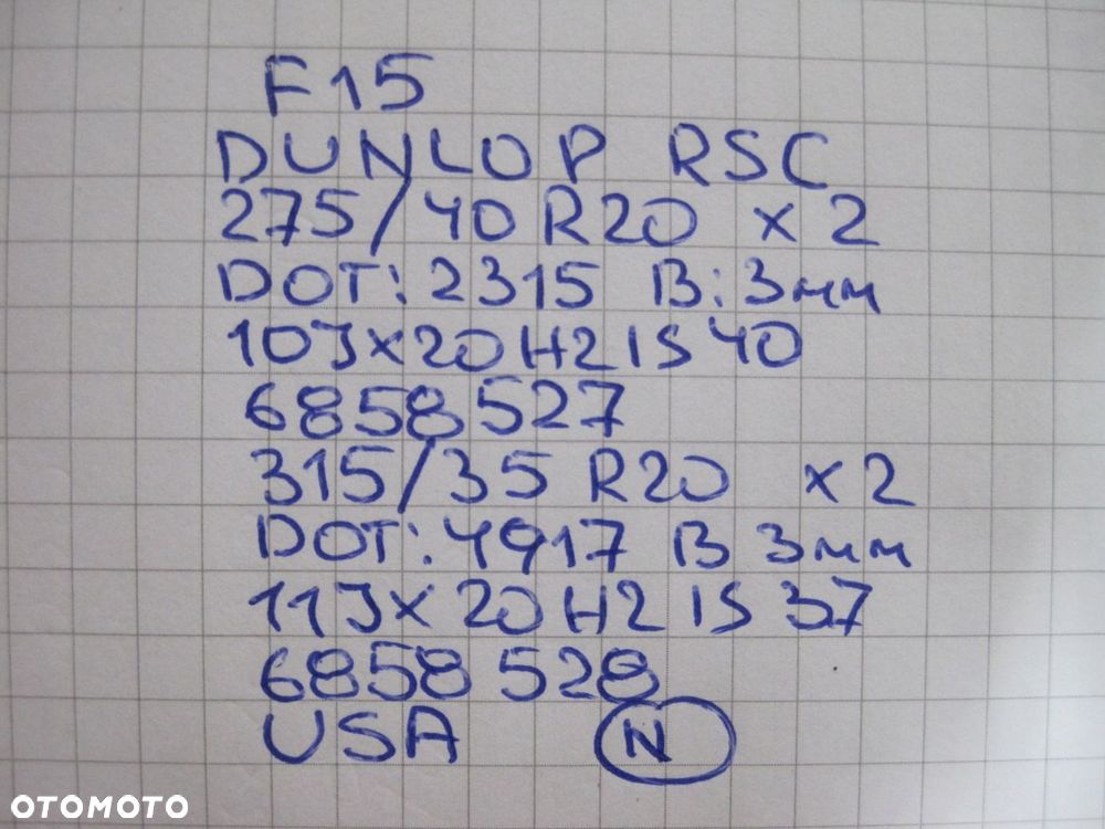 Koła felgi opony BMW X5 F15 X6 F16 R20 3MM - 13