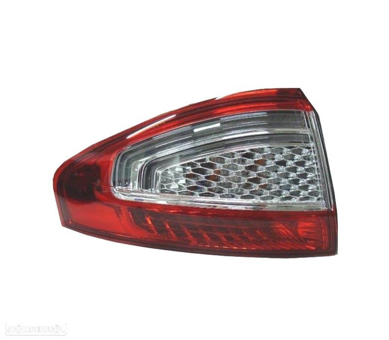 FAROLIN ESQ PARA FORD MONDEO IV 4P 10-14 BRANCO LED VERMELHO - 1