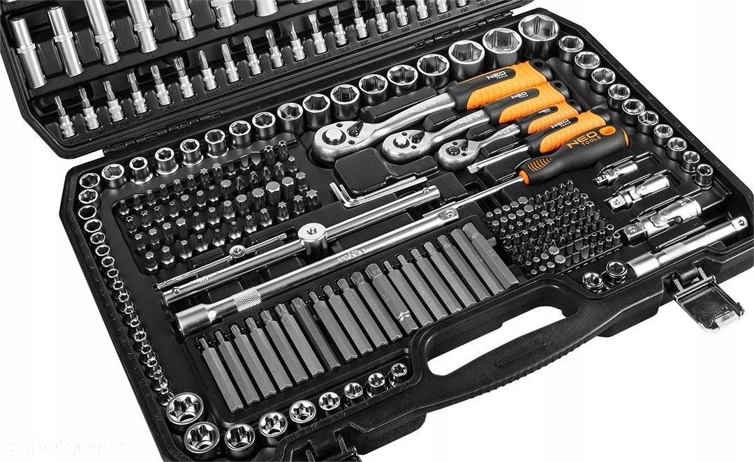 NEO KLUCZE NASADOWE 1/4" 3/8" 1/2" ZESTAW NARZĘDZIOWY NASADKI TORX 300 EL. - 8