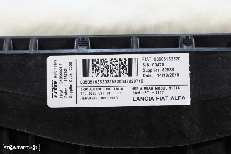 Airbag De Passageiro Alfa Romeo Mito (955_)  00505162320 / 34054468F - 7