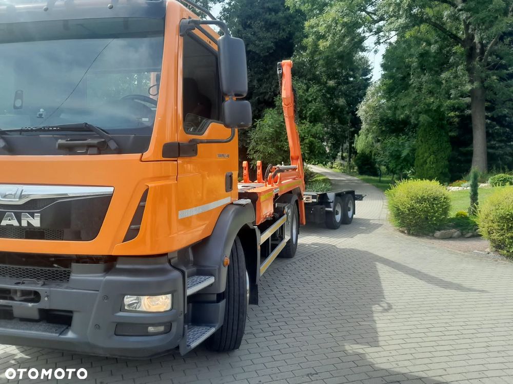 MAN TGM 18.340 / EURO 6 / MEILLER AK 12LT PILOT / bramowiec MULDA / KONTENER PRZYCZEPKA PRZYCZEPA DO BRAMOWCA GEORG - 3