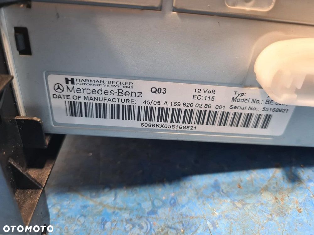 MERCEDES-BENZ B 180 CDI RADIO CD A1698200286 - 5