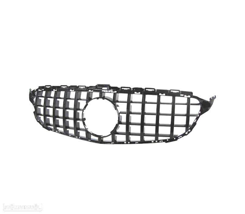 GRELHA MERCEDES CLASE C W205 14-18 LOOK AMG GT PRETO BRILHANTE - 2
