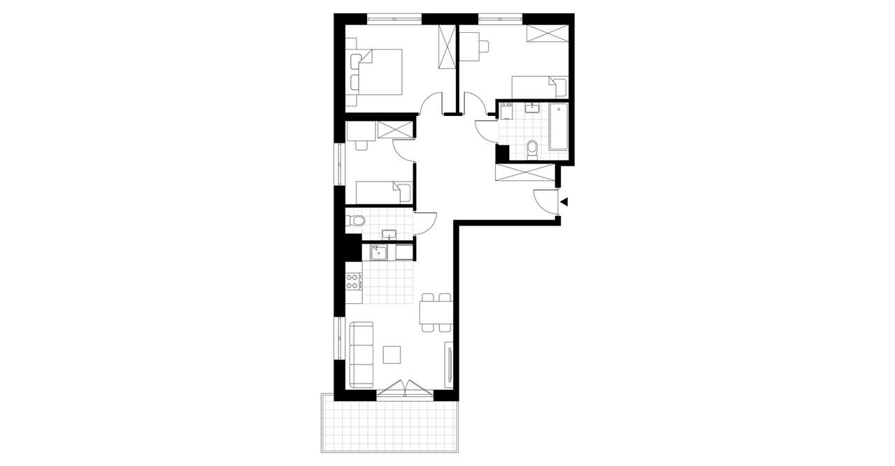 4-pokojowe mieszkanie 71m2 + balkon Bez Prowizji - Pełny obrazek: 3/13