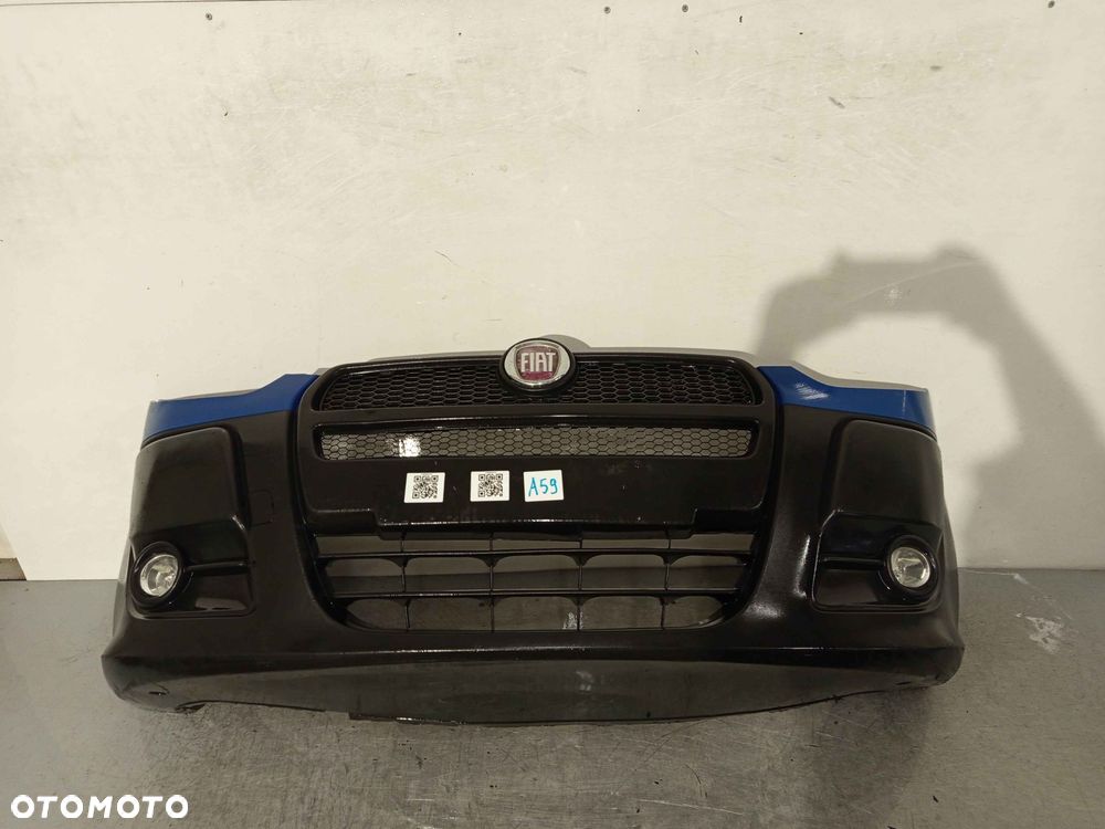+ ZDERZAK PRZÓD PRZEDNI FIAT DOBLO 2 II NIEBIESKI HALOGENY - 1