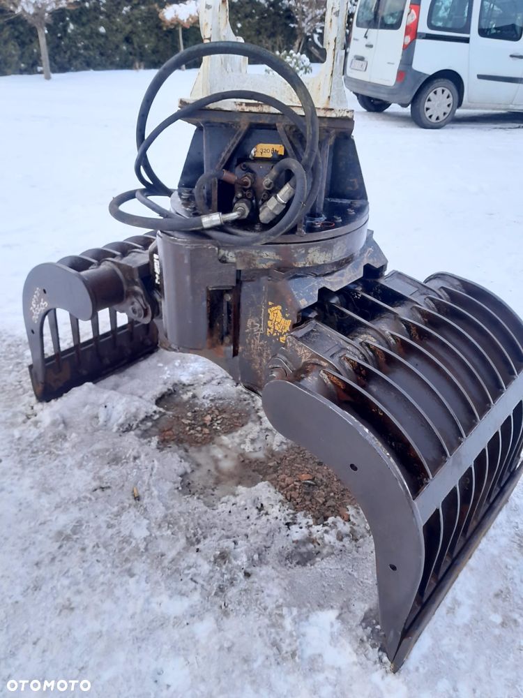 Kinshofer D15 na 2 siłownikach, chwytak hydrauliczny obrotowy sortujący wyburzeniowy kleszcze, waga 650kg. - 1