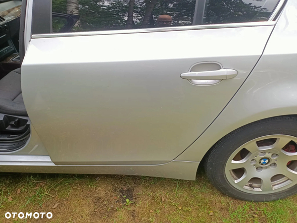 Drzwi tył tylne lewe BMW E60 titansilber 354