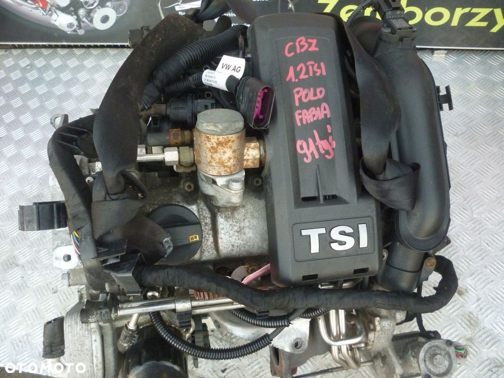 SILNIK KOMPLETNY VW POLO SKODA FABIA 1.2 TSI CBZ 91 TYS - 2