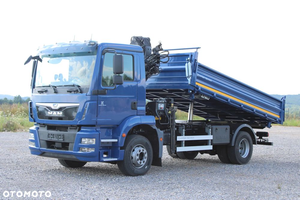 MAN TGM 15.290 Nowy 3-stronny WYWROT Żuraw HDS Hiab 099 BS-2 HiDuo Sterowanie radiowe 5,6 funkcja Kiper Wywrotka - 18