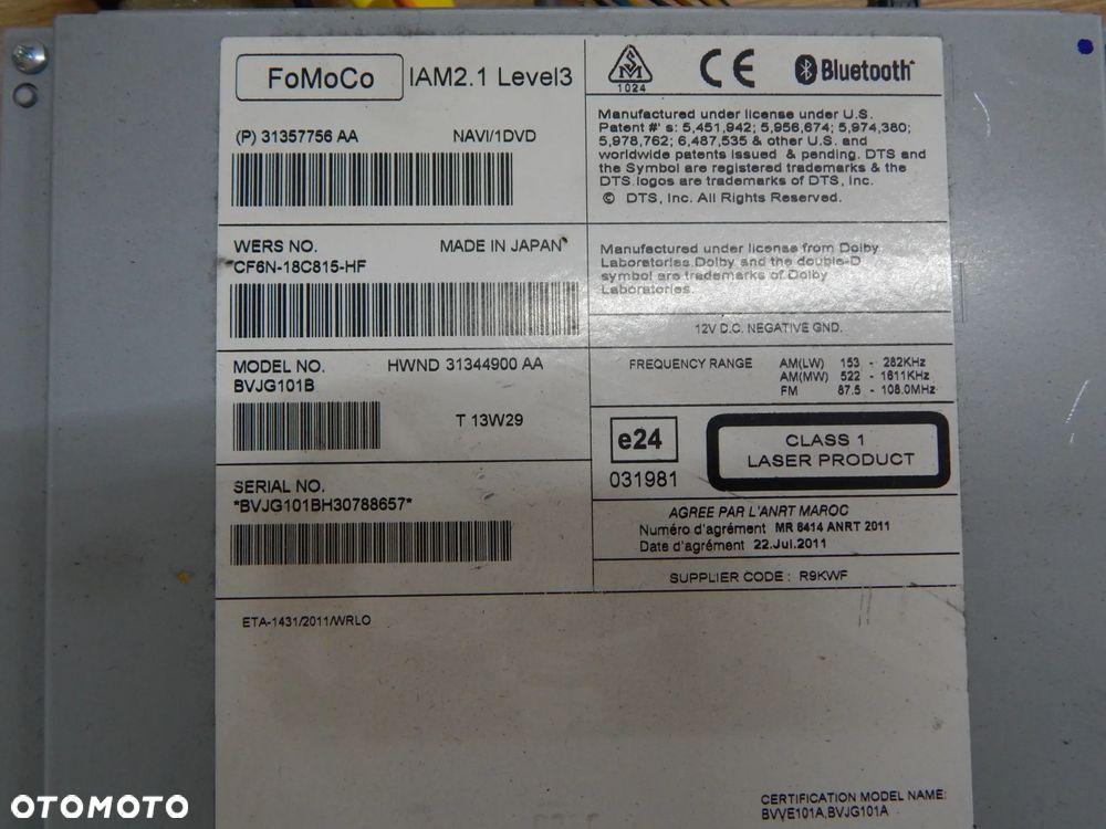 Radio czytnik ekran monitor nawigacja Jaguar XF x250 10-15 Range Rover Vogue L405 Łuków części - 6