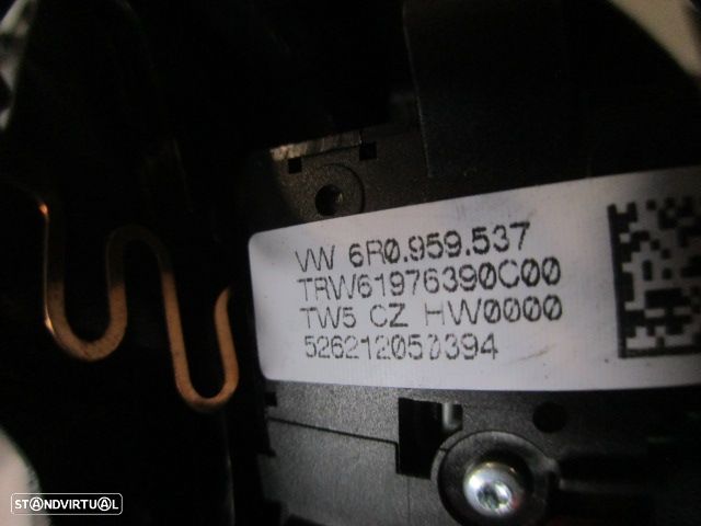 Interruptor 6R0959537 VW POLO 5 6R FASE 1 2012 1.6TDI 90CV 5P CINZA ESCURO Volante Multifunções - 3