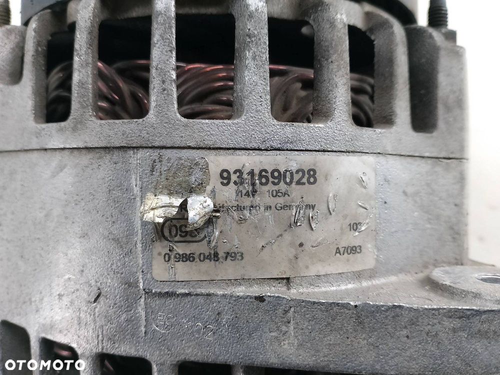 ALTERNATOR OPEL ASTRA H 93169028 0986048793 1.9 CDTI - 5