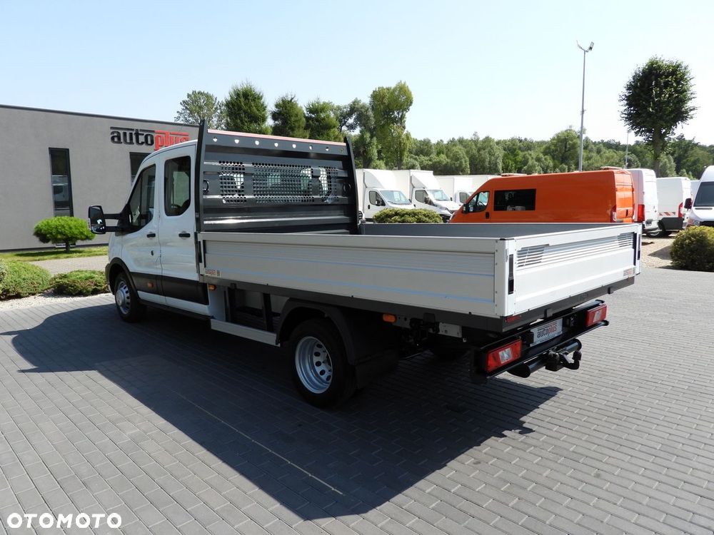Ford TRANSIT SKRZYNIA PODWÓJNA KABINA DOKA 7 MIEJSC BLIŹNIACZE KOŁA KLIMATYZACJA  130KM - 10