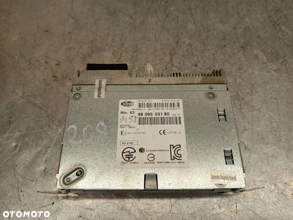 Stacja multimedialna Radio Peugeot 208 I 9809503180 - 7