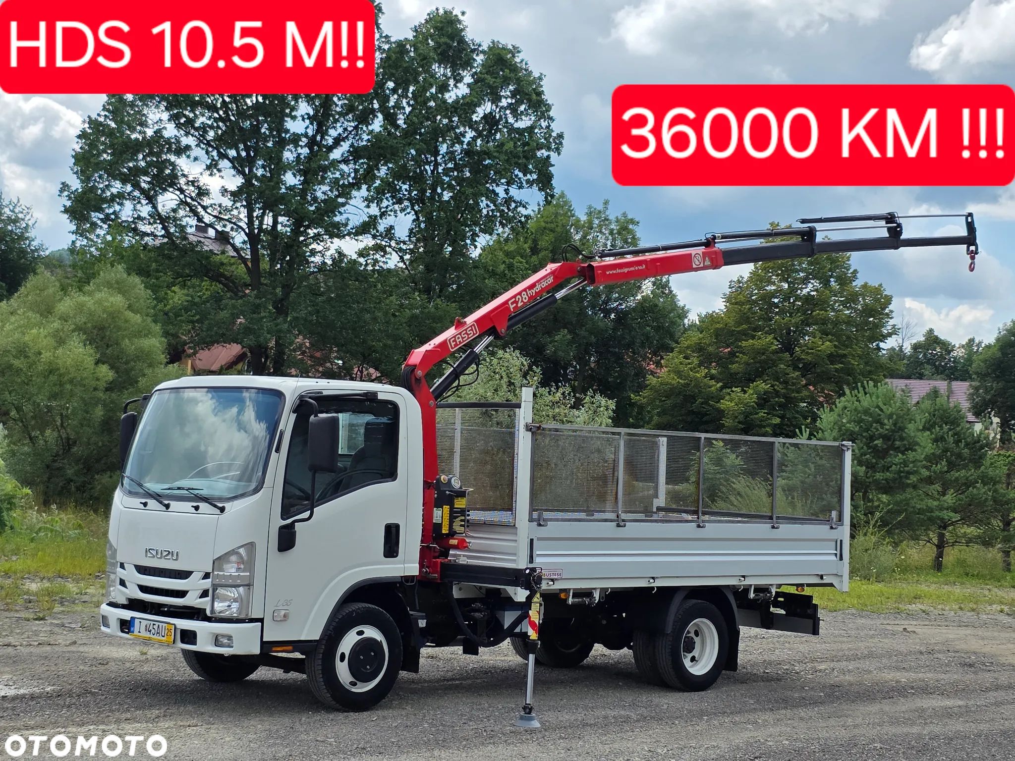 Isuzu L35 Skrzynia 3.80 M +HDS 10.5 M ! 36000 Km ! Jak Nowy ! Fassi F.28 ! Jedymy taki w Polsce  ! - 1