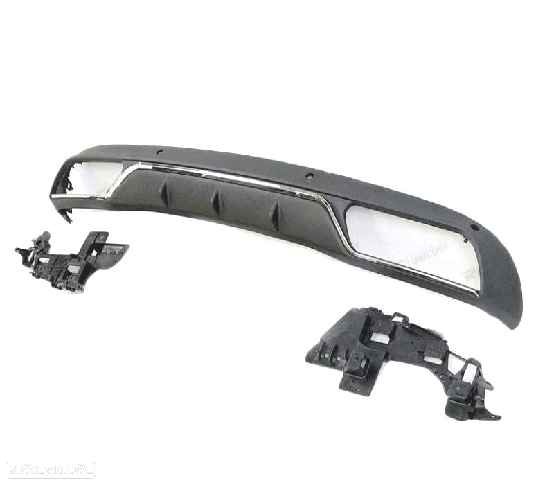 DIFUSOR MERCEDES C-CLASS W205 14-18 LOOK C63 MOLDAGEM PRATA - 2