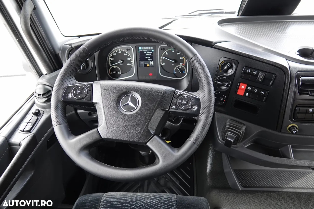 Mercedes-Benz ATEGO 1627 / 4X2 / BASCULĂ 3 LATERALE + HDS HIAB 099 BS-2 / PILOT / ROTATOR / FURCĂ / ANVELOPE 100% / IMPORTAT - 30