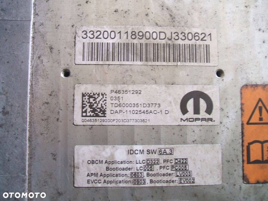 FIAT 500e 2020- SILNIK SKRZYNIA INWERTER 10436190 P46351292 - 7