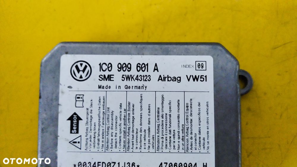 MODUŁ AIRBAG 1C0909601A SKODA FABIA - 2