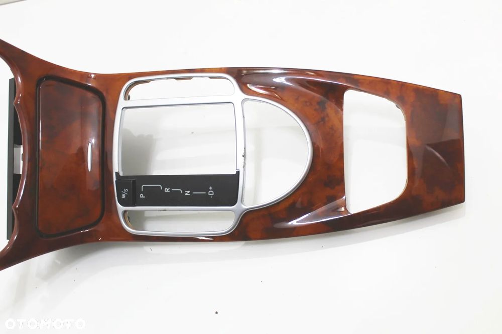 Ramka konsola środkowa popielniczka drewno dekor stan BDB OE Mercedes SL R230 W230 - 19