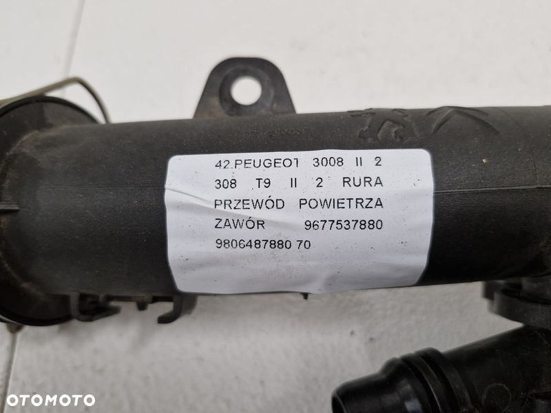 PEUGEOT 3008 II 2 308 T9 II 2 RURA PRZEWÓD POWIETRZA ZAWÓR 9677537880 9806487880 - 2