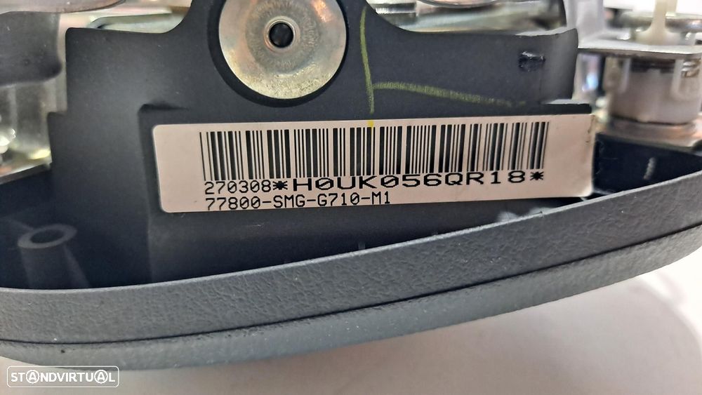 AIRBAG FRONTAL ESQUERDO HONDA CIVIC VIII HATCHBACK 2008 -77800SMGG710M1 - 2